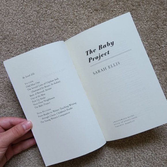 4/$20 The Baby Project by Sarah Ellis -‎ Paperback - Picture 2 of 5